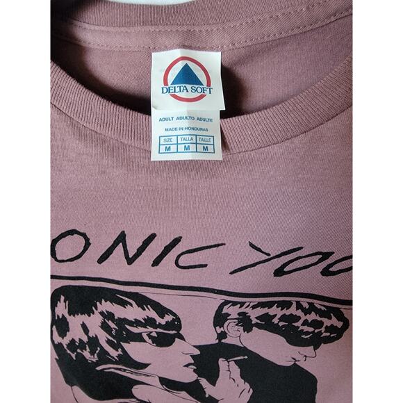 Sonic Youth   band   t shirt size  medium mauve - Picture 2 of 2